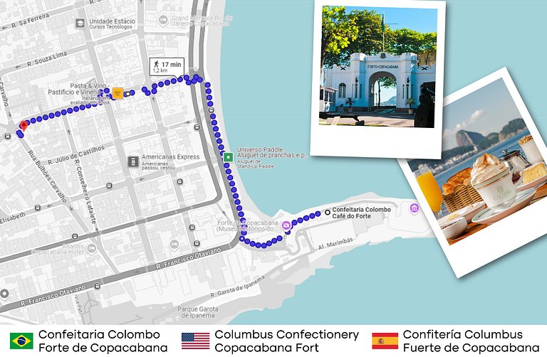 Qto&Sala em Copacabana, 450 metros da praia