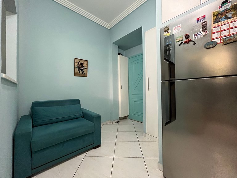 Studio na praia de Copacabana, perto do mar