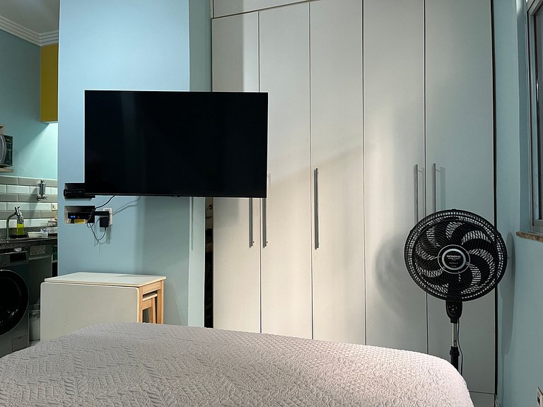 Studio na praia de Copacabana, perto do mar