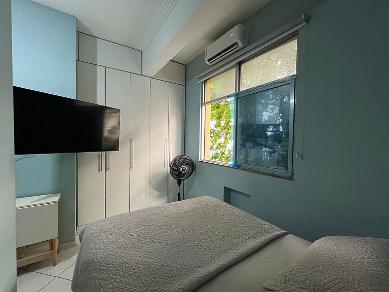 Studio na praia de Copacabana, perto do mar