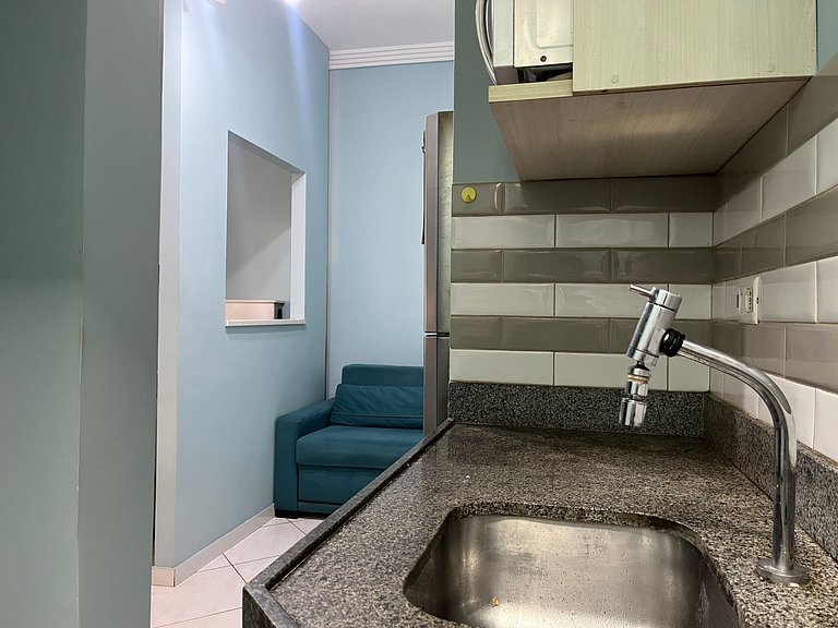 Studio na praia de Copacabana, perto do mar