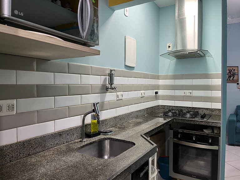 Studio na praia de Copacabana, perto do mar