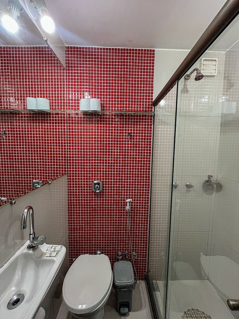 2 Quartos em Copacabana a 240m da Praia, Posto 2